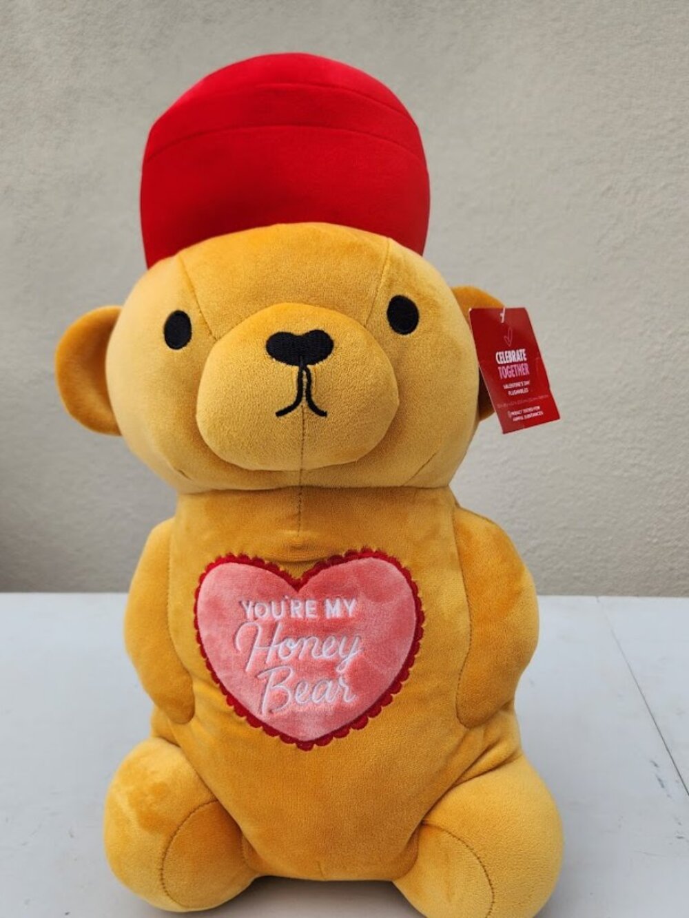 NEW Honey Bear Bottle Plush Valentine's Day Gift Beekeeping Beekeeper Bees Honey